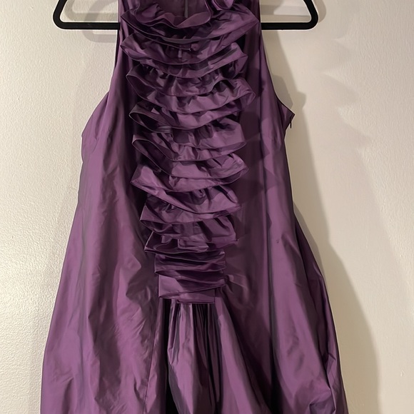 Moschino Cheap and Chic Aubergine  Sleeveless Ruffle Yoke Dress - Picture 2 of 7